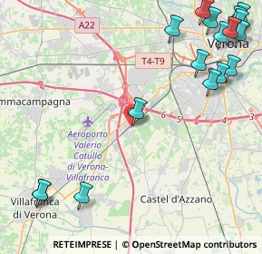 Mappa Via Centurare, 37062 Dossobuono VR, Italia (6.36235)