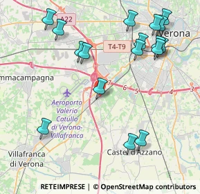 Mappa Via Centurare, 37062 Dossobuono VR, Italia (4.88824)