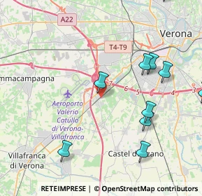 Mappa Via Centurare, 37062 Dossobuono VR, Italia (5.545)