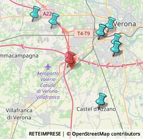 Mappa Via Centurare, 37062 Dossobuono VR, Italia (4.64091)