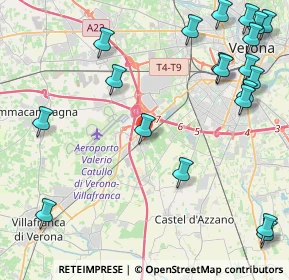 Mappa Via Centurare, 37062 Dossobuono VR, Italia (5.875)