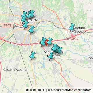 Mappa 37057 Verona VR, Italia (3.76667)