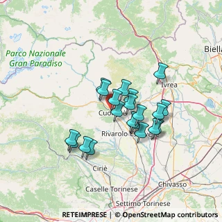 Mappa Via Caldaretto, 10082 Cuorgnè TO, Italia (10.8395)