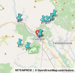 Mappa Via Caldaretto, 10082 Cuorgnè TO, Italia (3.43727)