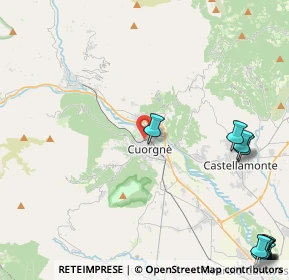 Mappa Via Caldaretto, 10082 Cuorgnè TO, Italia (7.49846)