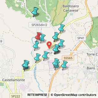 Mappa SP 222, 10080 Baldissero Canavese TO, Italia (0.828)