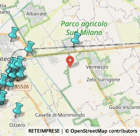 Mappa Via del Grifone, 20080 Vermezzo MI, Italia (3.437)