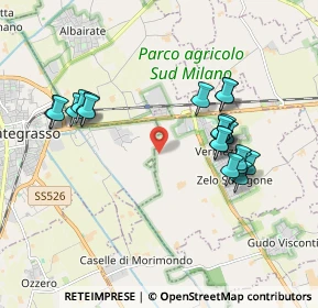 Mappa Via del Grifone, 20080 Vermezzo MI, Italia (1.857)