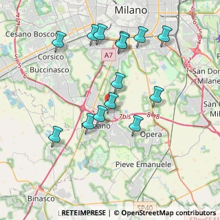 Mappa Via Europa, 20089 Rozzano MI, Italia (3.89214)