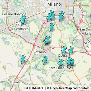 Mappa Via Europa, 20089 Rozzano MI, Italia (4.47389)