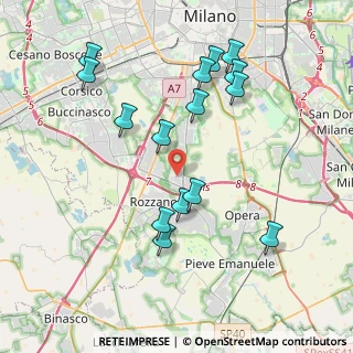 Mappa Via Europa, 20089 Rozzano MI, Italia (4.07267)