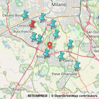Mappa Via Europa, 20089 Rozzano MI, Italia (3.71818)