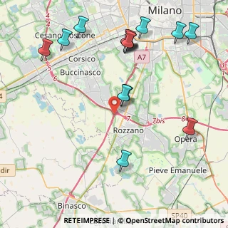 Mappa Milano - Genova, 20089 Rozzano MI, Italia (4.97933)