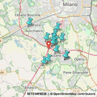 Mappa Milano - Genova, 20089 Rozzano MI, Italia (2.41692)