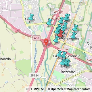 Mappa Milano - Genova, 20089 Rozzano MI, Italia (1.0185)