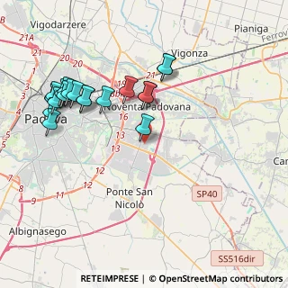 Mappa Via Belgio, 35127 Padova PD, Italia (4.3755)