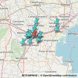 Mappa Via Belgio, 35127 Padova PD, Italia (9.25375)