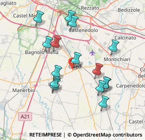 Mappa SVICOM Base Retail Park, 25016 Ghedi BS, Italia (7.30667)