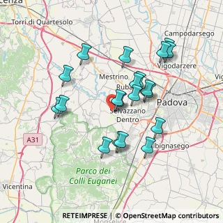 Mappa Via Perarolo, 35030 Saccolongo PD, Italia (6.699)
