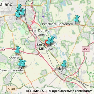 Mappa Via Rizzi Fratelli, 20098 San Giuliano Milanese MI, Italia (5.79333)