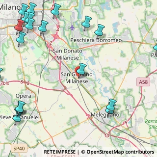 Mappa Via Rizzi Fratelli, 20098 San Giuliano Milanese MI, Italia (7.0385)