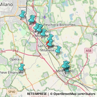 Mappa Via Rizzi Fratelli, 20098 San Giuliano Milanese MI, Italia (3.942)