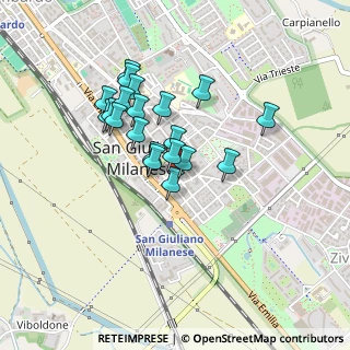 Mappa Via Rizzi Fratelli, 20098 San Giuliano Milanese MI, Italia (0.3575)