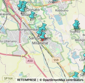 Mappa Via Rizzi Fratelli, 20098 San Giuliano Milanese MI, Italia (2.99143)