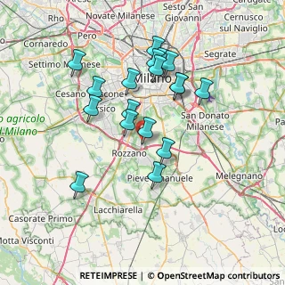 Mappa Città di Rozzano, 20089 Rozzano MI, Italia (6.61167)