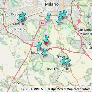 Mappa Città di Rozzano, 20089 Rozzano MI, Italia (4.515)