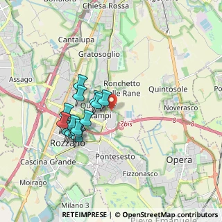 Mappa Città di Rozzano, 20089 Rozzano MI, Italia (1.57214)