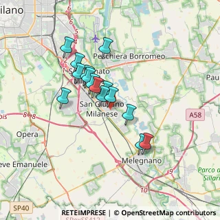 Mappa Via Serrati Menotti, 20098 San Giuliano Milanese MI, Italia (2.782)