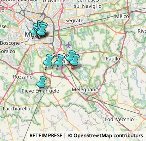 Mappa Via dei Giganti, 20098 San Giuliano Milanese MI, Italia (7.70692)