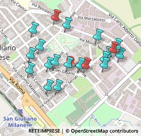 Mappa Via dei Giganti, 20098 San Giuliano Milanese MI, Italia (0.2275)