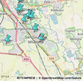 Mappa Via dei Giganti, 20098 San Giuliano Milanese MI, Italia (2.58167)
