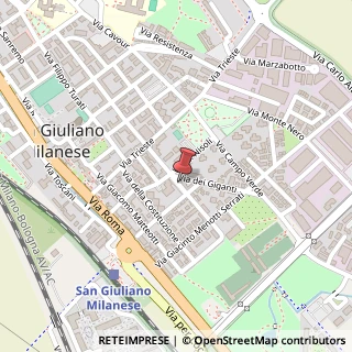 Mappa Via Guglielmo Marconi, 38, 20098 San Giuliano Milanese, Milano (Lombardia)