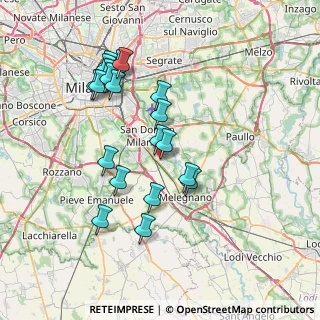 Mappa Via Nisoli, 20098 San Giuliano Milanese MI, Italia (7.1975)