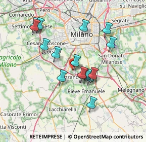 Mappa Via Piave, 20089 Rozzano MI, Italia (6.53313)