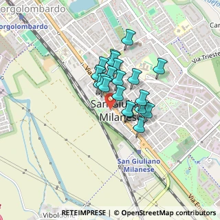 Mappa Via XXV Aprile, 20098 San Giuliano Milanese MI, Italia (0.2855)
