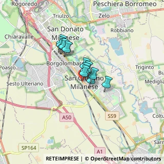 Mappa Via XXV Aprile, 20098 San Giuliano Milanese MI, Italia (1.07077)