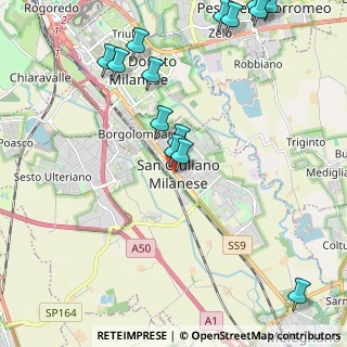 Mappa Via XXV Aprile, 20098 San Giuliano Milanese MI, Italia (2.625)