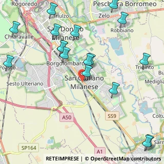 Mappa Via XXV Aprile, 20098 San Giuliano Milanese MI, Italia (2.67706)