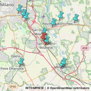 Mappa Via XXV Aprile, 20098 San Giuliano Milanese MI, Italia (4.6725)