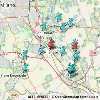 Mappa Via XXV Aprile, 20098 San Giuliano Milanese MI, Italia (4.1335)