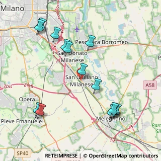 Mappa SS 9 Via Emilia, 20098 San Giuliano Milanese MI, Italia (4.54)
