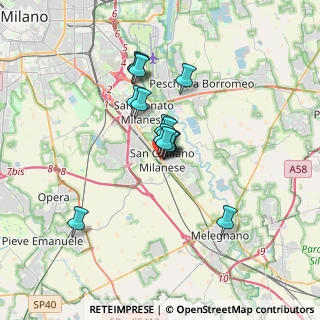 Mappa Via XXV Aprile, 20098 San Giuliano Milanese MI, Italia (2.38067)