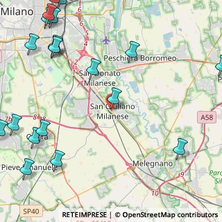 Mappa Via XXV Aprile, 20098 San Giuliano Milanese MI, Italia (6.772)