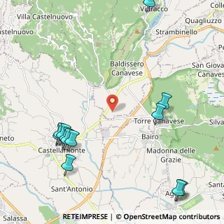 Mappa Via delle Fontane, 10080 Torre Canavese TO, Italia (2.79333)