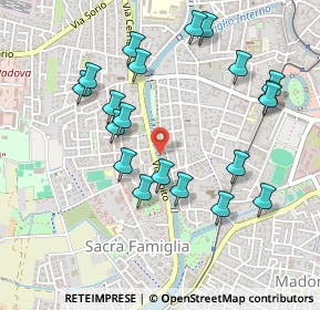 Mappa Via San Pio X, 35123 Padova PD, Italia (0.506)