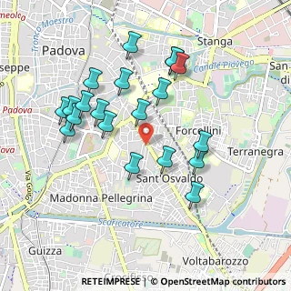 Mappa Via P. Paruta, 35100 Padova PD, Italia (0.9245)